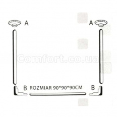 Карниз Польша угловой 90х90х90   5815-7697