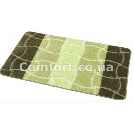 Коврик 1-й 60х100 турция оливковый + салатовый + светлый