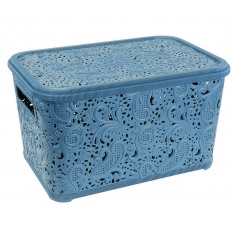 Корзина Ажур 7,5л с крышкой