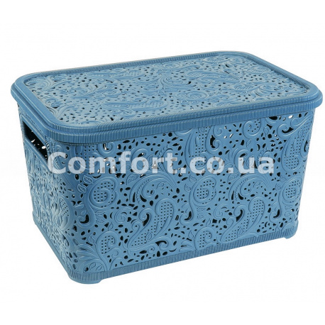 Корзина Ажур 7,5л с крышкой