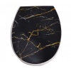 Крышка для унитаза ELIF с рисунком 372 черный мрамор