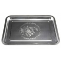 Поднос прямоугольный  39см нерж +