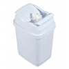 Ведро для мусора 09712 двойная крышка 10л белый цвет