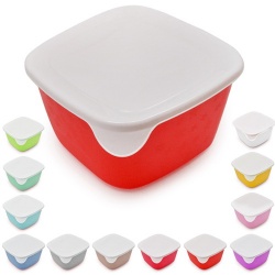 Судок 1,2л цветной квадратный