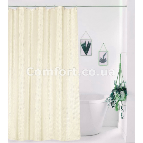 Штора Пика ткань Премиум однотонная 180х180 кремовый цвет