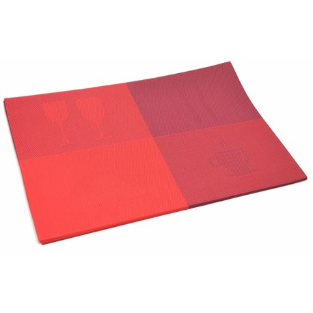 Термосалфетка Table Mat набор 12шт бокалы красный