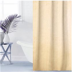 Штора Полоса ткань Премиум однотона 180х180 кремова
