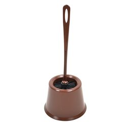 Ершик круглый с ободком коричневый