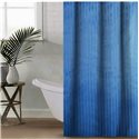Штора Полоса ткань Премиум однотона 180х180 синя