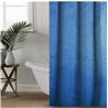 Штора Полоса ткань Премиум однотона 180х180 синя