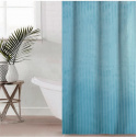 Штора Полоса ткань Премиум однотона 180х180 синя