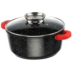 Кастрюля мрамор 1471 круглая 28см 6,7л