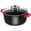 Кастрюля мрамор 1471 круглая 28см 6,7л