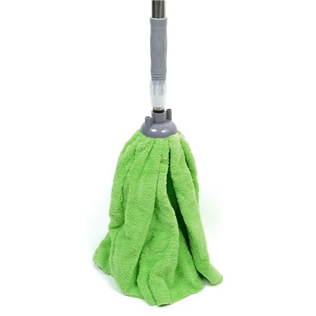 Швабра палубна 200 ручка хром телескоп зелена