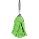 Швабра палубна 200 ручка хром телескоп зелена