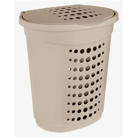 Бак для білизни алеана прямий 60л бежевий
