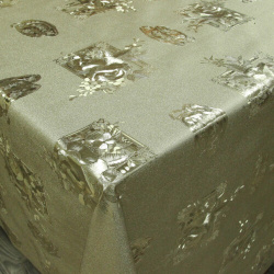 Клейонка 1,40*20м рулон шовкографія золото-срібло 8827F