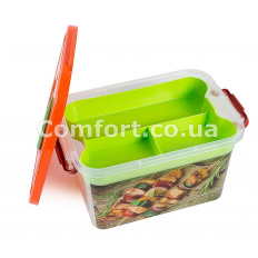 Контейнер 6,3л декор с вкладышем