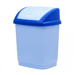 Ведро для мусора Домик   9л голубой