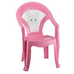 Крісло дитяче Білий заєць розовий