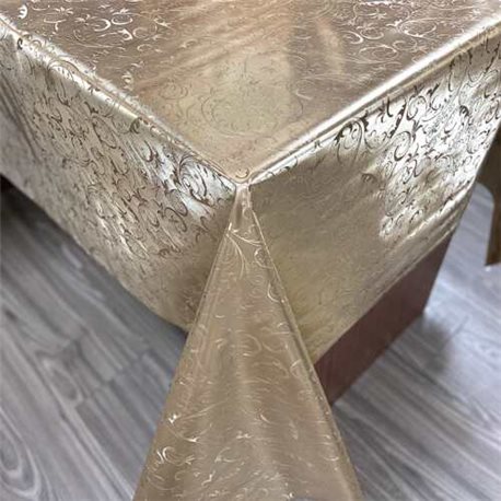 Клейонка 1,40*20м рулон шовкографія золото-срібло 118C-LG