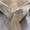 Клеенка 1,40*20м рулон шелкография золото-серебро 118C-LG