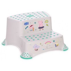 Табурет-лесенка CM-520 детский 2 ступеньки белый