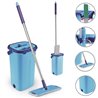 Відро для прибирання + натирач MH-2733F з автоматичним віджимом 23х22х40м 1,3м + 2 змінних насадки		