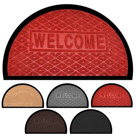 Коврик придверный J01086 полукруг 40х60см