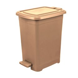 Ведро с педалью SLIM 15л 343 бежевый