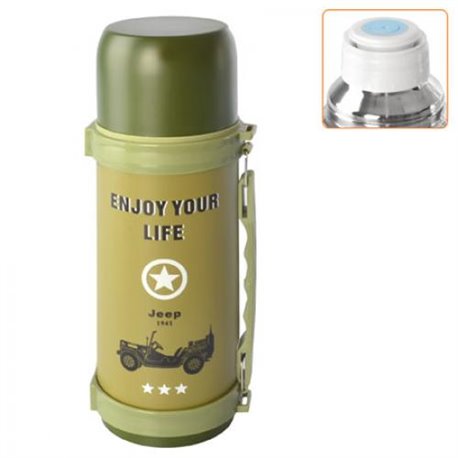 Термос 1,2л с ручкой Jeep J01861