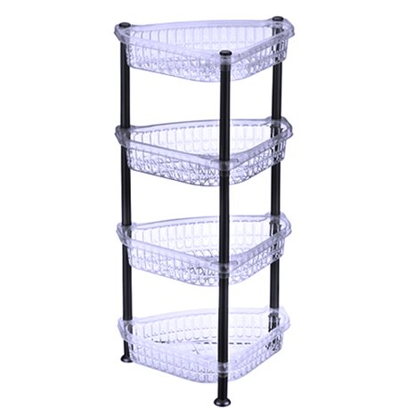 Етажерка 4-яр кутова 5158 90 прозора 