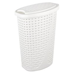 Корзина для белья 2129 07 Slim 45л белый 425x320x620