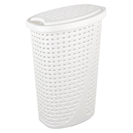 Корзина для белья 2129 07 Slim 45л белый 425x320x620
