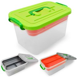 Бокс контейнер 6,3л прозорий з вкладишем