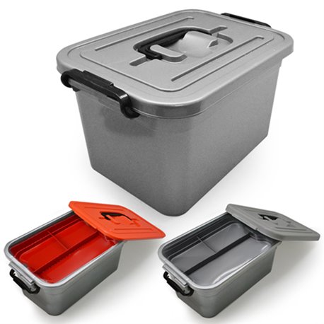 Бокс контейнер 6,3л цветной с ручкой