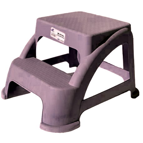 Табурет-лесенка AK-642 2 ступеньки серый