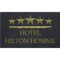 Коврик резина K-603-242 принт 90х60х0,12 Hotel Hilton Homme