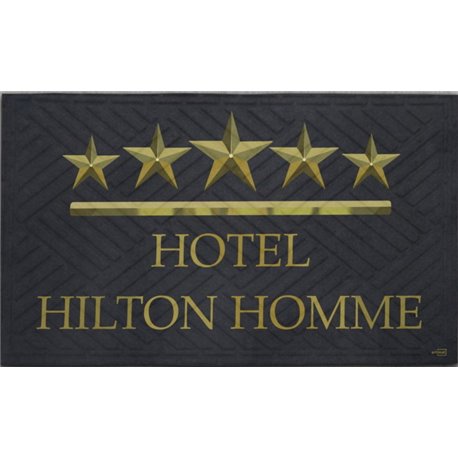 Коврик резина K-603-242 принт 90х60х0,12 Hotel Hilton Homme