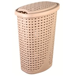 Корзина для белья 2129 07 Slim 45л бежевый 425x320x620 