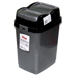 Ведро для мусора 09712 двойная крышка 10л