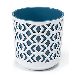 Вазон Ацтек 250 белый + морской