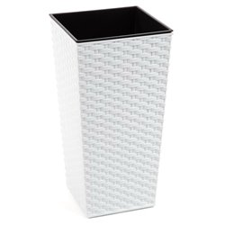 Вазон Фінезія підлоговий ротанг 190х190 572 білий