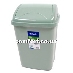 Ведро для мусора 01 1403 Vittorio 10л оливковый 20х25,5х37,5