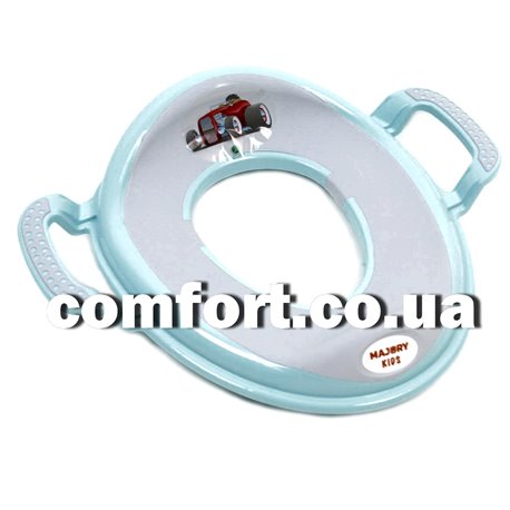Накладка дитяча пластик+силікон з ручками CM-260 м'ятний