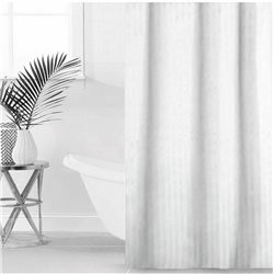 Штора Полоса ткань Премиум однотонная 180х180 белая