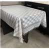 Клейонка  Ажур Лейс 1,35*22м рулон Ромб бежевий