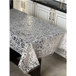 Клеенка  Ажур Лейс 1,35*22м рулон Паутинка B-0002 бежевый