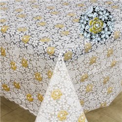 Клеенка 1,32*22м рулон LACE Ажур 021A Gold