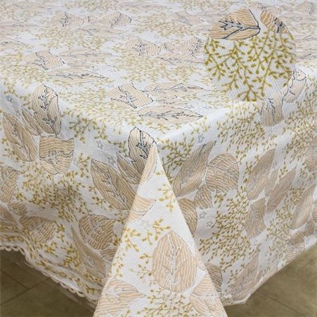 Клейонка 1,32*22м рулон LACE Ажур 277A Gold